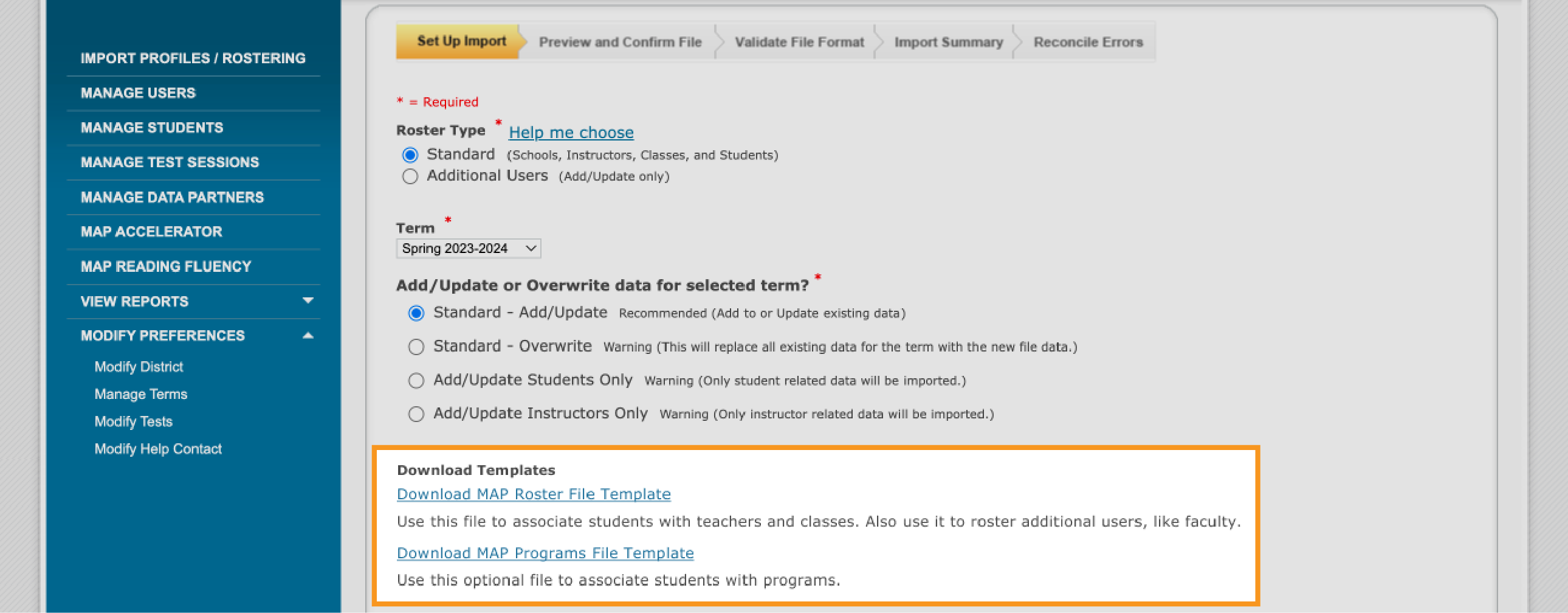 Add Staff and Roles in Roster Import